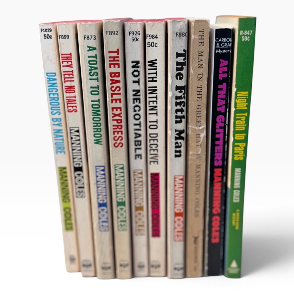 Manning Coles Tommy Hambledon Mystery Spy Novel Vintage Paperback Lot of 10
